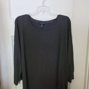 Eileen Fisher Gray Long Sleeve Shirt